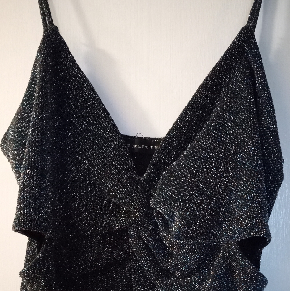 Black Shimmery club dress
